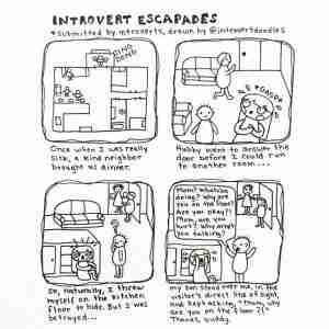 introvert, tekeningen