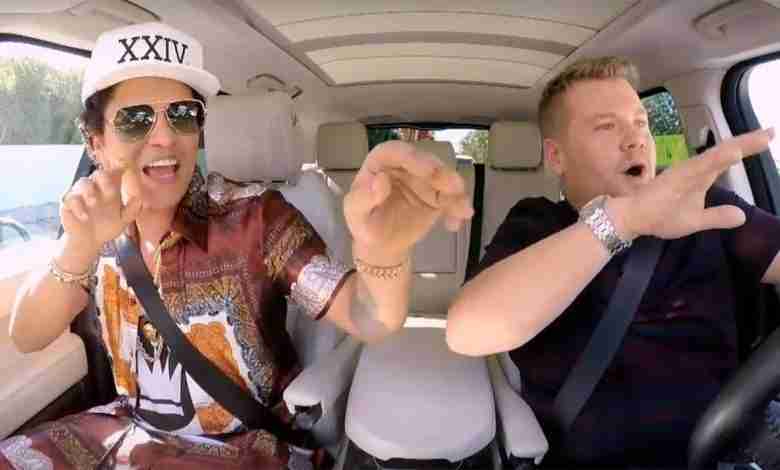 Deze Carpool Karaoke met Bruno Mars moet je even zien