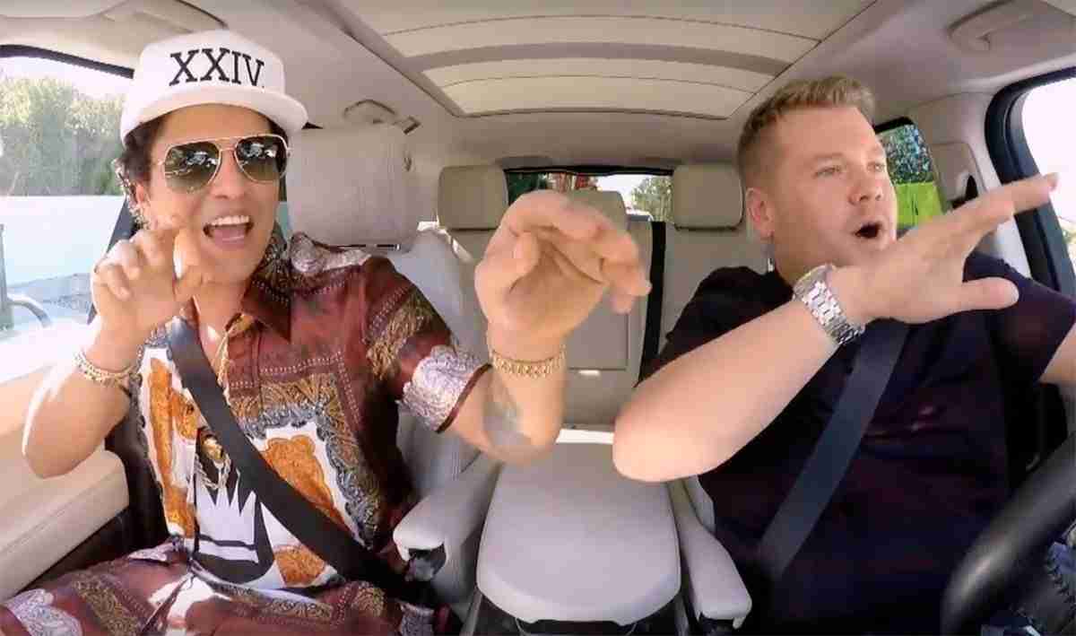 Deze Carpool Karaoke met Bruno Mars moet je even zien Mynd.nu