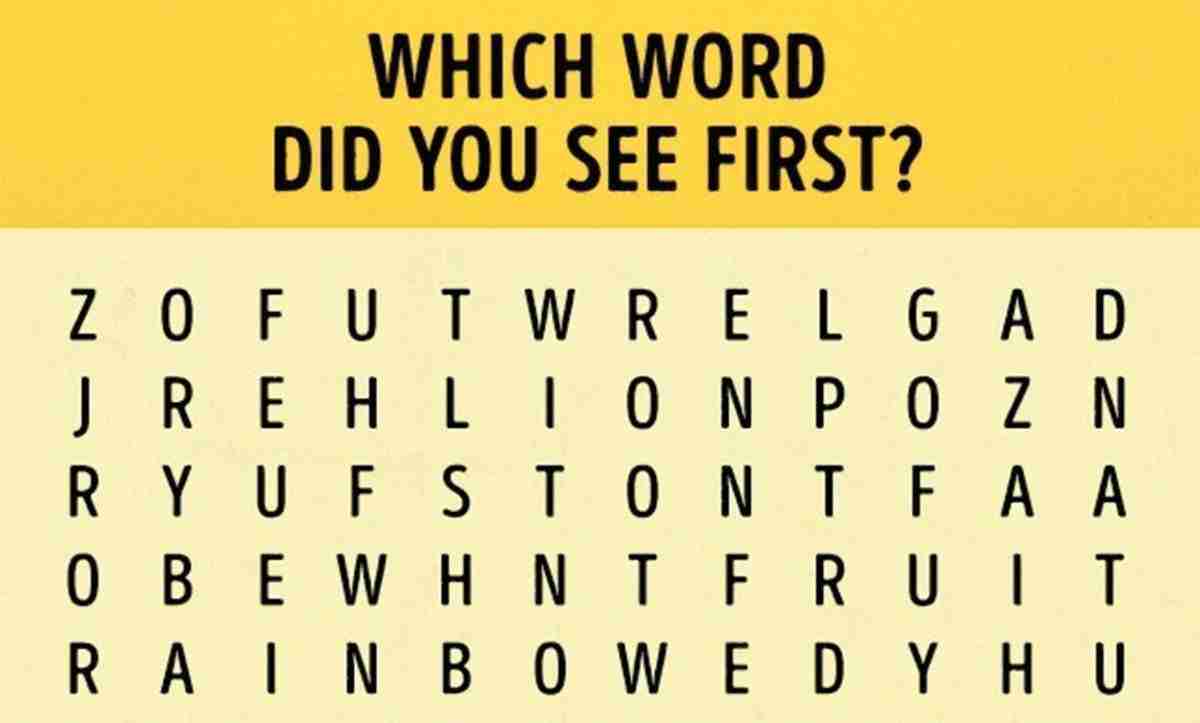 Welk woord zie jij als eerst?